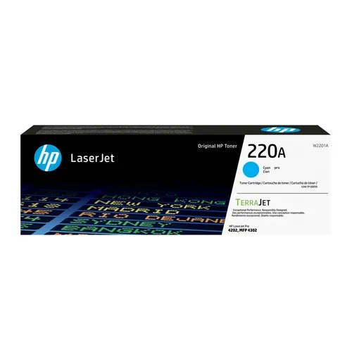 HP H220A Toner c - HP No. 220A, W2201A für z.B. HP Color LaserJet Pro 4202 dn, HP Color LaserJet Pro 4202 dw, HP Color LaserJet Pro 4202 dwe