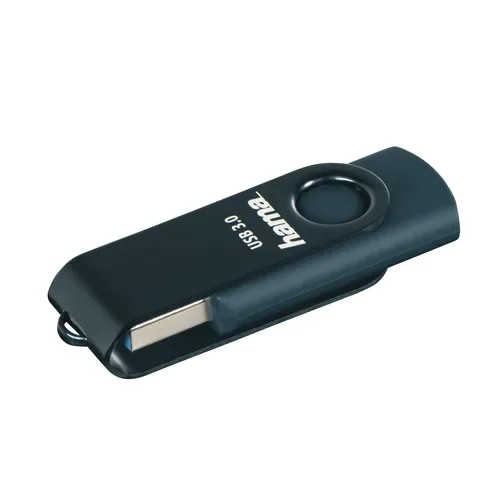 Hama - USB-Stick Rotate - 64 GB, USB 3.0, 70MB/s, Petrolblau, 64 GB