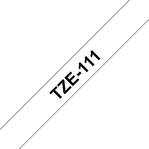 PTOUCH Band, laminiert schwarz/klar TZe-111 PT-1280VP 6 mm