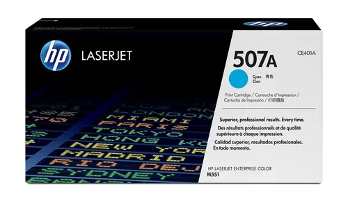 HP Toner-Modul 507A cyan CE401A LJ Enterprise 500 Col. 6000 S.