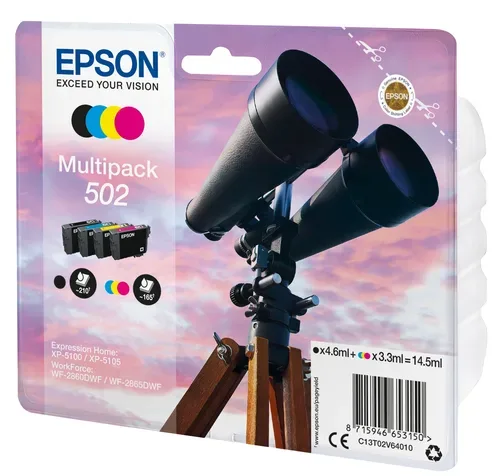 EPSON Multipack Tinte 502 CMYBK T02V640 WF-2860/XP-5100 4-color
