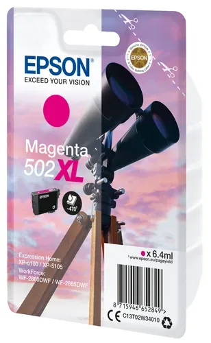 Epson E502XLM Druckerpatronen XL ma - Epson No. 502XLM, C13T02W34010 für z.B. Epson Expression Home XP -5100, Epson Expression Home XP -5105