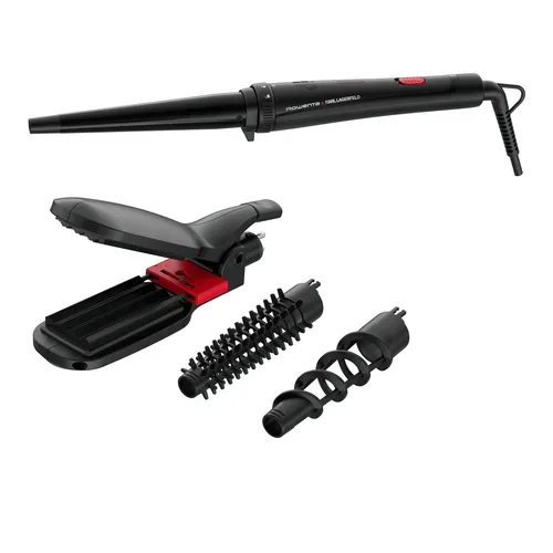 Rowenta x Karl Lagerfeld Infinite Looks Multistyler CF422LF0 – Hairstyler/Multistyler – schwarz / rot