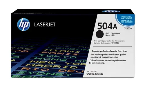 HP Toner-Modul 504A schwarz CE250A Color LaserJet CP3525 5000 S.