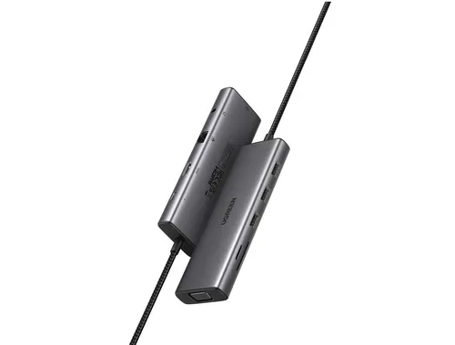 UGREEN USB-C to 3xUSB-A Hub 10in 1 15601 HDMI,VGA,RJ45,3.5mm,SD,TF,PD