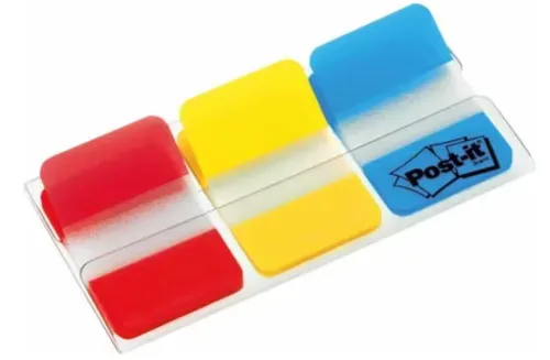 POST-IT Index Strong 25,4x38mm 686-RYB 3-farbig/3x22 Tabs