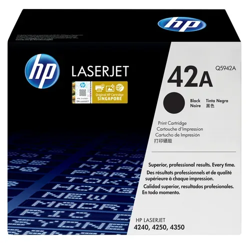 HP H42ABK Toner bk - HP No. 42ABK, Q5942A für z.B. HP LaserJet 4250, HP LaserJet 4250 DTN, HP LaserJet 4250 DTNSL, HP LaserJet 4250 N
