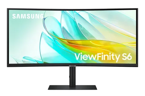 Samsung ViewFinity S6 LS34C652UAU LED-Monitor EEK G (A - G) 86.4 cm (34 Zoll) 3440 x 1440 Pixel 21:9 5 ms DisplayPort,