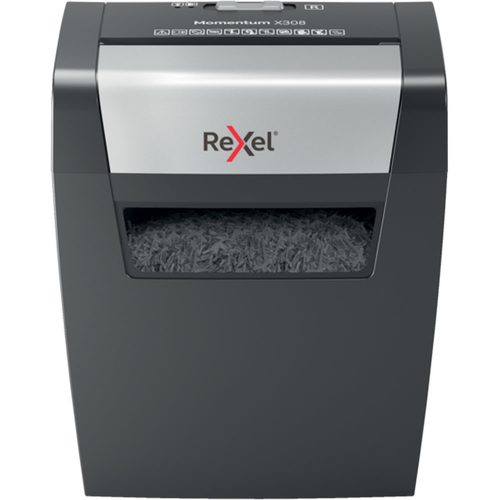 Rexel Momentum X308 Aktenvernichter Partikelschnitt 5 x 42 mm 15 l Blattanzahl (max.): 8 Sicherheitsstufe 3 Vernichtet