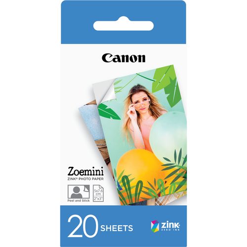 Canon Zink Papier 50x75mm 20 Blatt Fotopapier