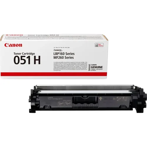 Canon H051Hbk Toner schwarz - Canon CRG-051H bk, 2169C002 für z.B. Canon iSENSYS LBP -160, Canon iSENSYS LBP -162 dw, Canon iSENSYS MF 260