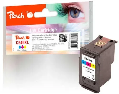 Peach C546 XL Druckkopf XL col ersetzt Canon CL-546XL, 8288B001 für z.B. Canon Pixma TS 3350, Canon Pixma MG 3051, Canon Pixma MG 2450
