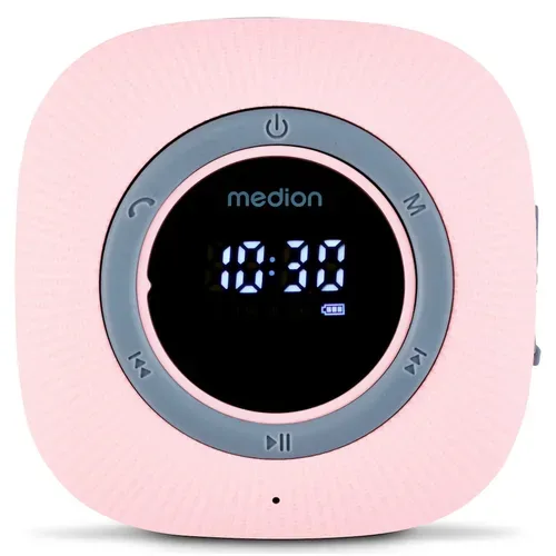 MEDION LIFE S66884 Duschradio, LED-Display, UKW-Radio, IPX6 Schutz, Bluetooth® 5.0, 30 W Ausgangsleistung (3 W RMS)