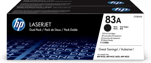 HP Toner-Modul 83AD schwarz CF283AD LaserJet Pro M125 2 St&uuml;ck