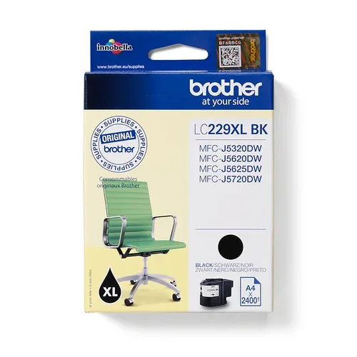 Brother B229XXLBK Druckerpatronen XL bk - Brother LC-229XXLBK für z.B. Brother MFCJ 5320 DW, Brother MFCJ 5620 DW, Brother MFCJ 5600
