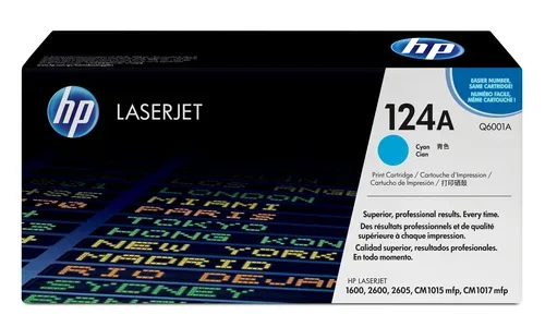 HP H124AC Toner cy - HP No. 124A C, Q6001A für z.B. HP Color LaserJet 1600, HP Color LaserJet 2600, HP Color LaserJet 2600 N