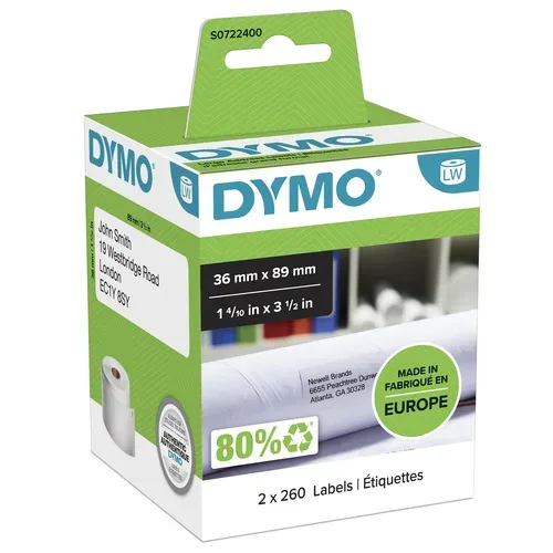 DYMO Adress-Etiketten S0722400 permanent 89x36mm
