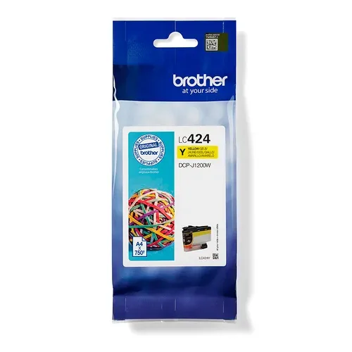 Brother B424 Druckerpatronen y - Brother LC424Y für z.B. Brother DCPJ 1200 W, Brother DCPJ 1200 DW, Brother DCPJ 1200 WE ecopro