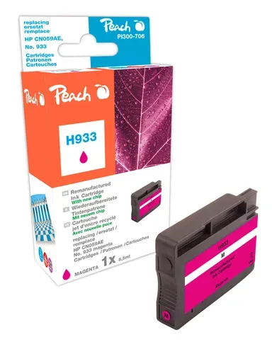 Peach HP 933 m Druckerpatrone ma ersetzt HP No. 933 m, CN059A für z.B. HP OfficeJet 6700 Premium, HP OfficeJet 6100 e-Printer, HP OfficeJet 7110
