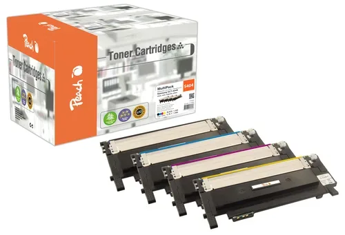 Peach S404 4 Toner (bk, c/m/y) ersetzt Samsung CLT-P404C, SU365A für z.B. Samsung Xpress C 430, Samsung Xpress C 480 FN, Samsung Xpress SLC 430