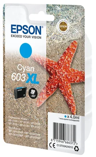 EPSON Tintenpatrone 603XL cyan T03A24010 XP-2100 350 Seiten