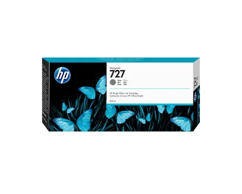 HP Tintenpatrone 727 grey F9J80A DesignJet T930/T1500 300ml