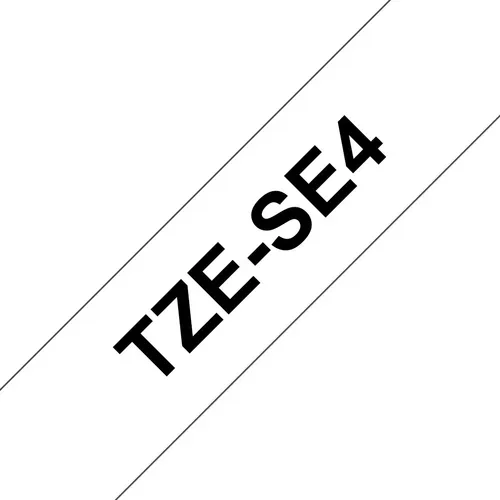 PTOUCH Sicherheitsband schwarz/weiss TZe-SE4 zu PT-200,300,500 18mm