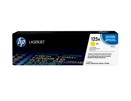 HP H125AY Toner ye - HP No. 125A Y, CB542A für z.B. HP Color LaserJet CP 1515 N, HP Color LaserJet CM 1300, HP Color LaserJet CM 1312 CB MFP