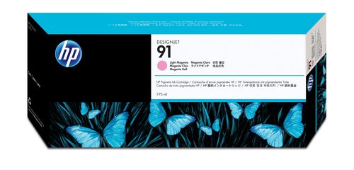HP 91 775-ml Tintenpatrone mit pigmentierter Tinte, Helles Magenta