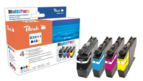Peach - Tinte Brother LC-3211 Multi-Pack, One Size