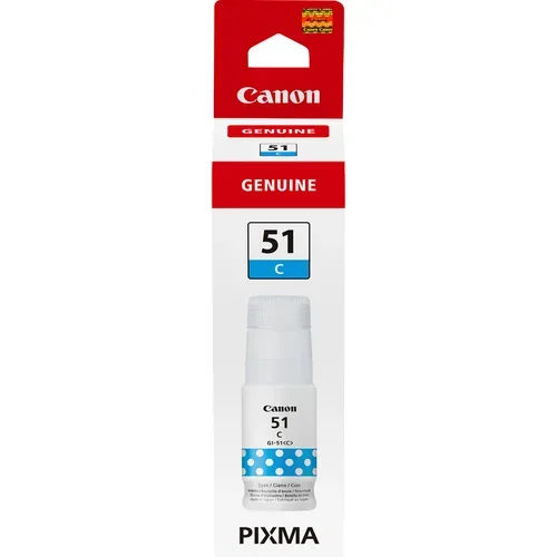 Canon C51C Druckerpatronen cyan - Canon GI-51 C, 4546C001 für z.B. Canon Pixma G 1520, Canon Pixma G 1560, Canon Pixma G 2520, Canon Pixma G 2560