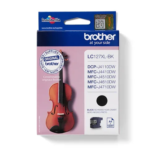 Brother B127XLBK Druckerpatronen XL bk - Brother LC-127XLBK für z.B. Brother MFCJ 4410 DW, Brother DCPJ 4110 DW, Brother DCPJ 4110 W