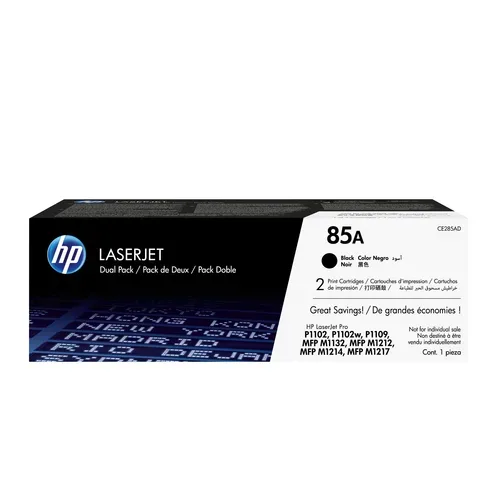 HEWLETT PACKARD - HP Toner-Modul 85A schwarz CE285AD LaserJet Pro P1102 2 Stück, One Size
