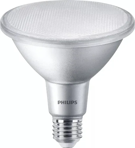 Philips Glas E27 13 W - Farbe: Silber - LED - Lichtfarbe: Extra warmweiss - LED Leuchtmittel