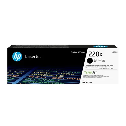 HP Toner-Modul 220X schwarz W2200X CLJ Pro 4202/MFP 4302 7500 S.
