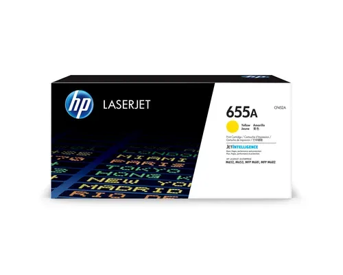 HP H655AY Toner yellow - HP No. 655A Y, CF452A für z.B. HP Color LaserJet Enterprise Flow MFP M 681 dh, HP Color LaserJet Enterprise M 652 dn