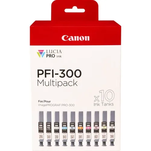 Brother c300VALP Druckerpatronen (mbk, pbk, gy, c, pc, r, m, pm, y, co) - Canon PFI-300VALP für z.B. Canon imagePROGRAF Pro -300