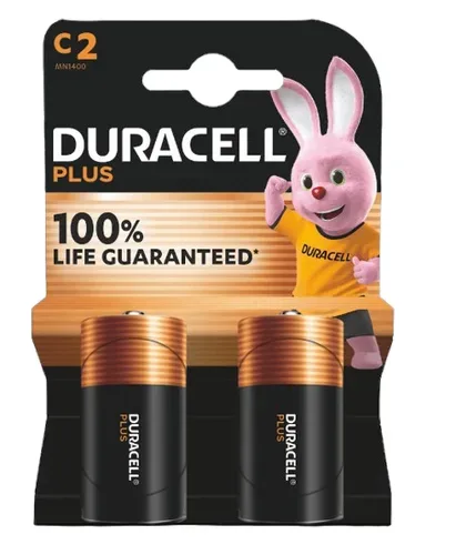 Duracell - Plus, Alkaline-Bat.,2Stk, C(LR14)
