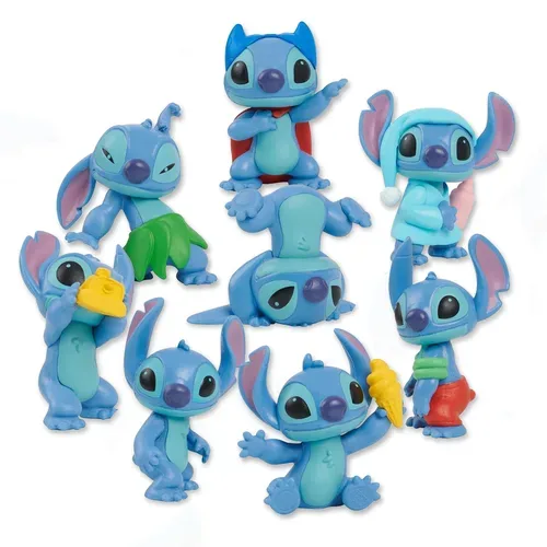 Just Play - Disney Stitch Sammelbox mit 8 Figuren, Multicolor