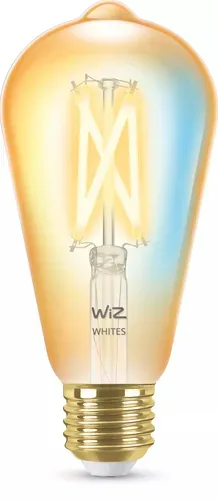 Leuchtmittel WiZ Glas E27 7 W - Farbe: Bernstein - LED - Lichtfarbe: Extra warmweiss - Tageslichtweiss - Leuchtmittel- LED Leuchtmittel