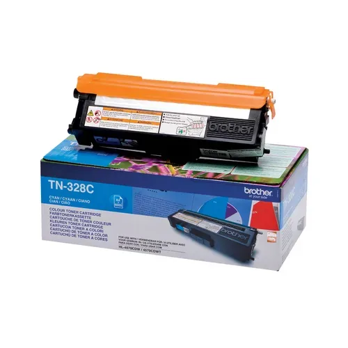 Brother B328C Toner XL cy - Brother TN-328C für z.B. Brother DCP -9270 CDN, Brother HL -4500, Brother HL -4570 CDW, Brother HL -4570 CDWT