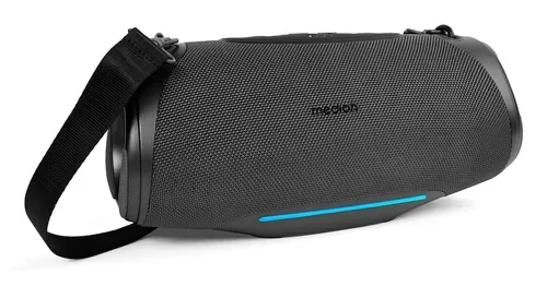 MEDION LIFE P61762 Tragbarer Bluetooth® Lautsprecher L anthrazit, Dual Illuminated & Lightstrip (RGB-Lichteffekte), Bluetooth® 5.3, integrierter Akku mit bis zu 47 Stunden Laufzeit, robustes & mobiles Design, 2 x 25 W RMS