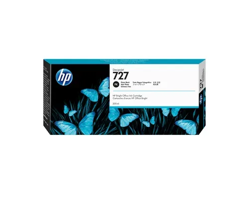 HP H727XLpbk Druckerpatronen XL photo black - HP No. 727XL pbk, F9J79A für z.B. HP DesignJet T 1500 ePrinter, HP DesignJet T 1500 ePrinter 36 Inch