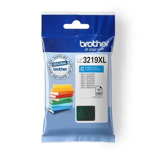 Brother B3219XLC Druckerpatronen XL cyan - Brother LC-3219XLC für z.B. Brother MFCJ 5330 DW, Brother MFCJ 5335 DW, Brother MFCJ 5730 DW