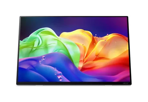 Acer PE0 PE160WUT, tragbarer OLED Touch Monitor, 16 Zoll WQXGA+ 2880 x 1800, 120 Hz, HDR10, Adaptive-Sync, USB-C, HDMI, Silber