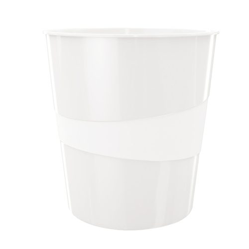 Leitz WOW Waste Bin Weiß Polystyrene