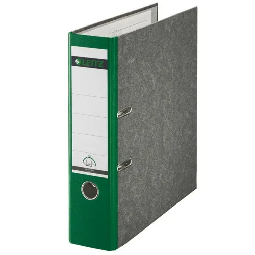 Leitz 180° Ordner A4 82 mm Grün 2 Ringe 1080 Pappkarton Wolkenmarmor Hochformat