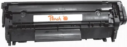 Peach HP 12 ABK Toner bk ersetzt Canon, HP No. 12A BK, Q2612A, CRG-703, EP-703 für z.B. HP LaserJet 1018, Canon ISensys LBP -2900, Canon LBP -2900
