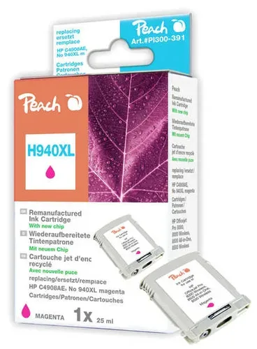 Peach HP 940 XLm Druckerpatrone XL ma ersetzt HP No. 940XL m, C4908AE für z.B. HP OfficeJet Pro 8000, HP OfficeJet Pro 8000 Enterprise
