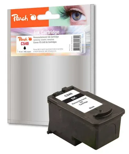 Peach C540 BK Druckkopf bk ersetzt Canon PG-540BK, 5225B005 für z.B. Canon Pixma TS 5150, Canon Pixma TS 5151, Canon Pixma MG 3650